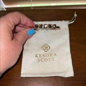 Kendra Scott Rose Gold and Brown Cuff Bracelet